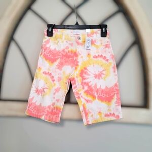 *NWT* The Children’s Place Girls Tye Dye Skimmer  Shorts, Simply White  Sz 10